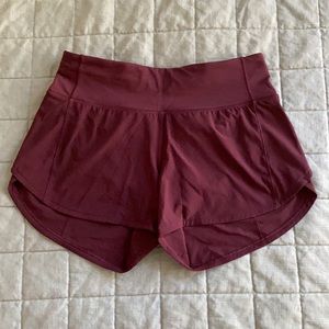 Lululemon speed up mid rise short 4” classic color